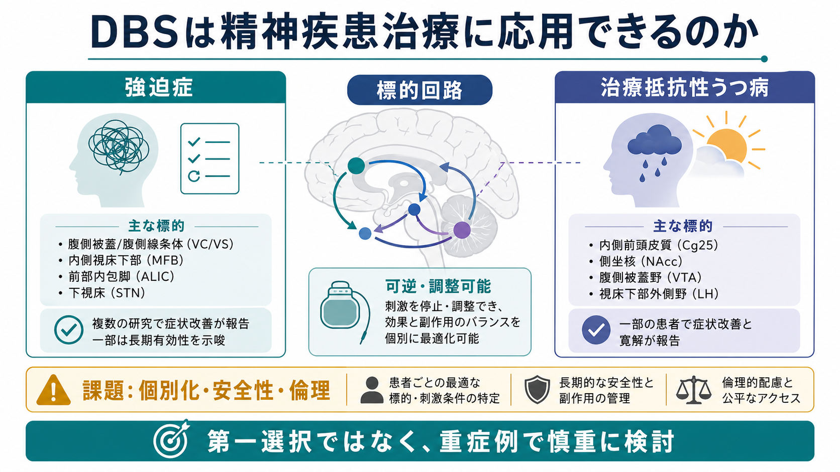 DBSの精神疾患応用の概念地図