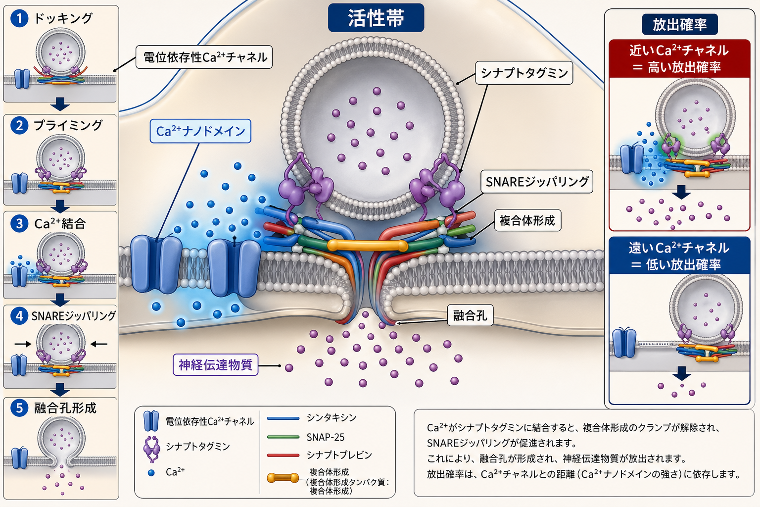 Ca2+による小胞融合機構