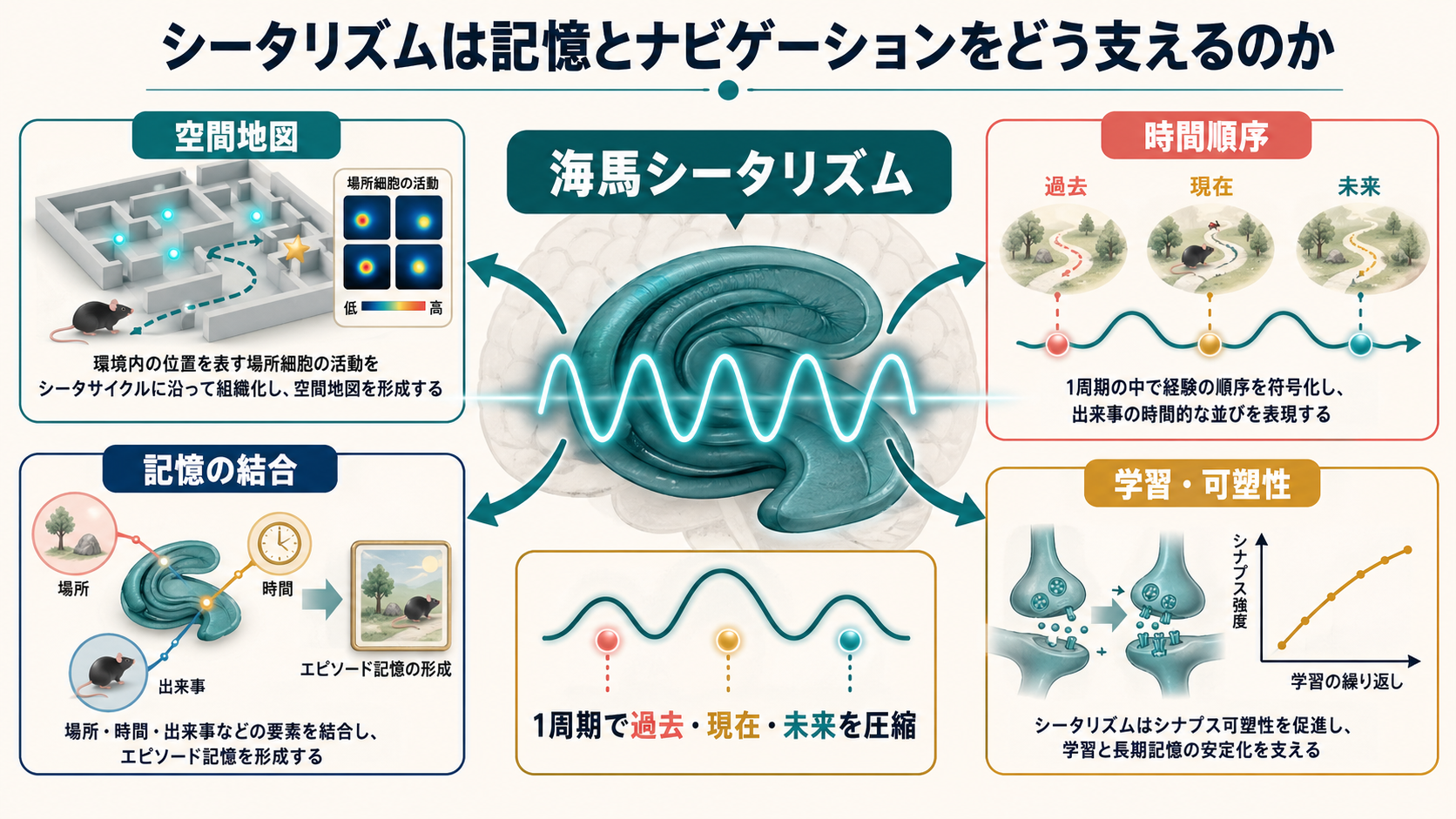 海馬シータリズムの概念地図