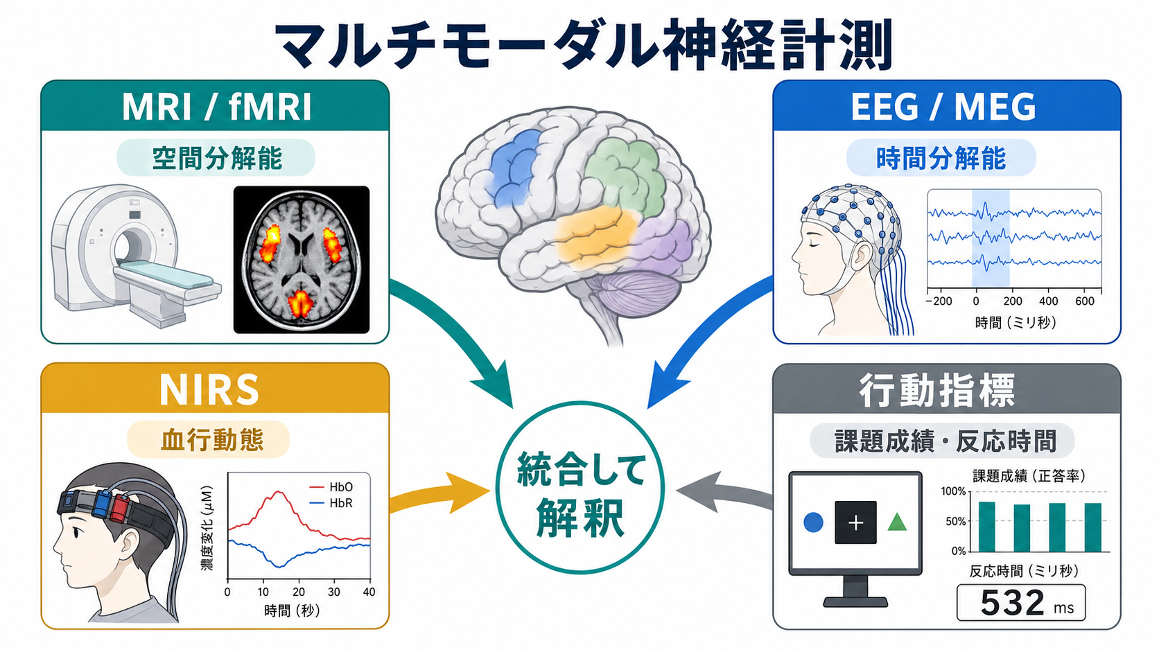 マルチモーダル神経計測の概念地図