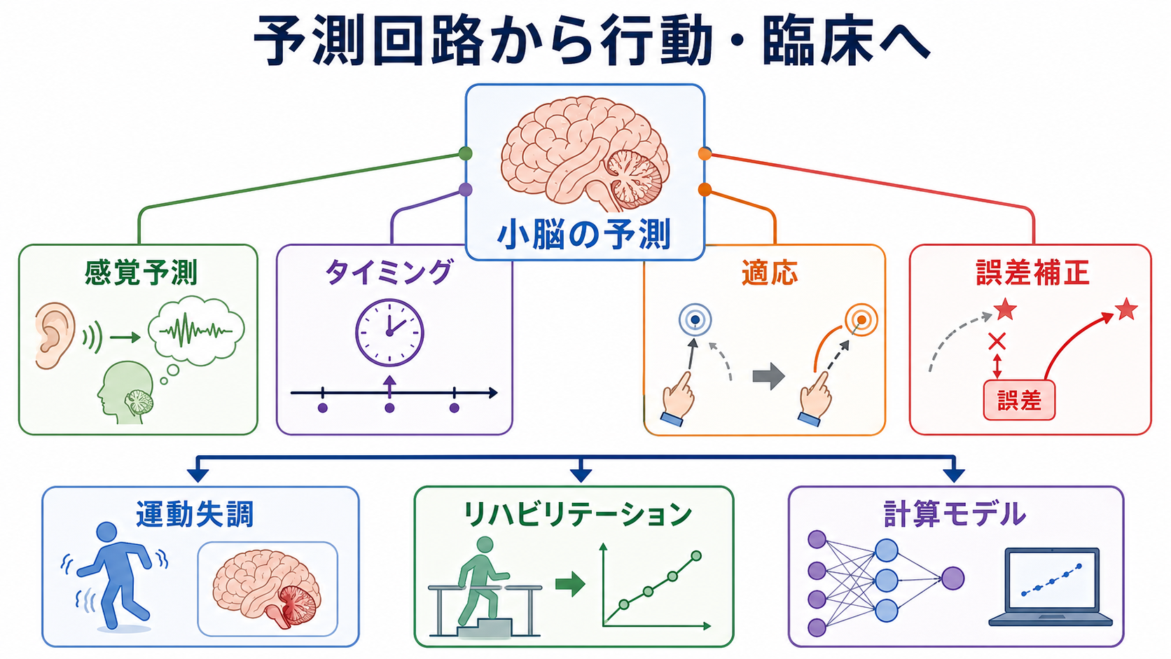 予測回路から行動と臨床への接続