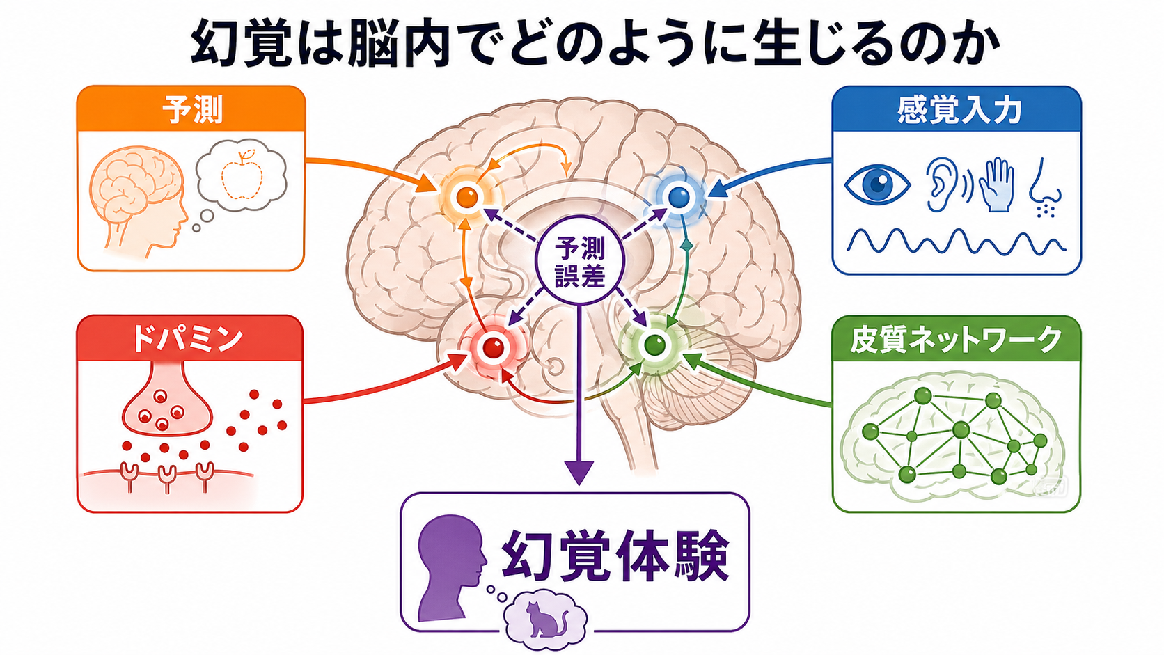 幻覚メカニズムの概念地図