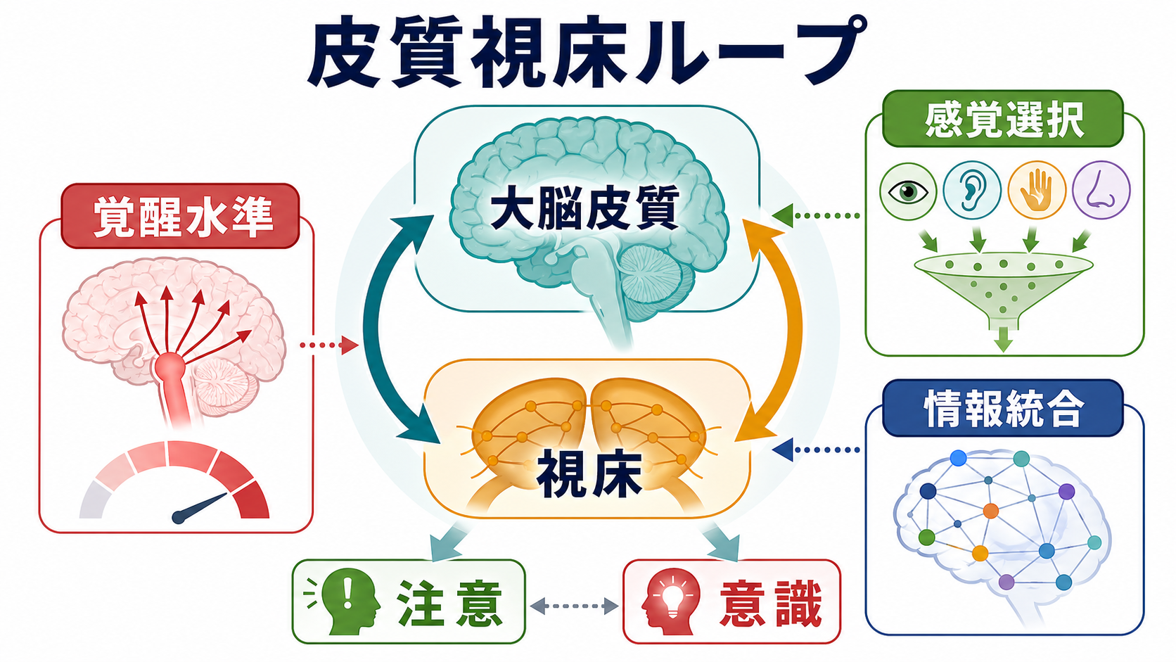 皮質視床ループの全体像