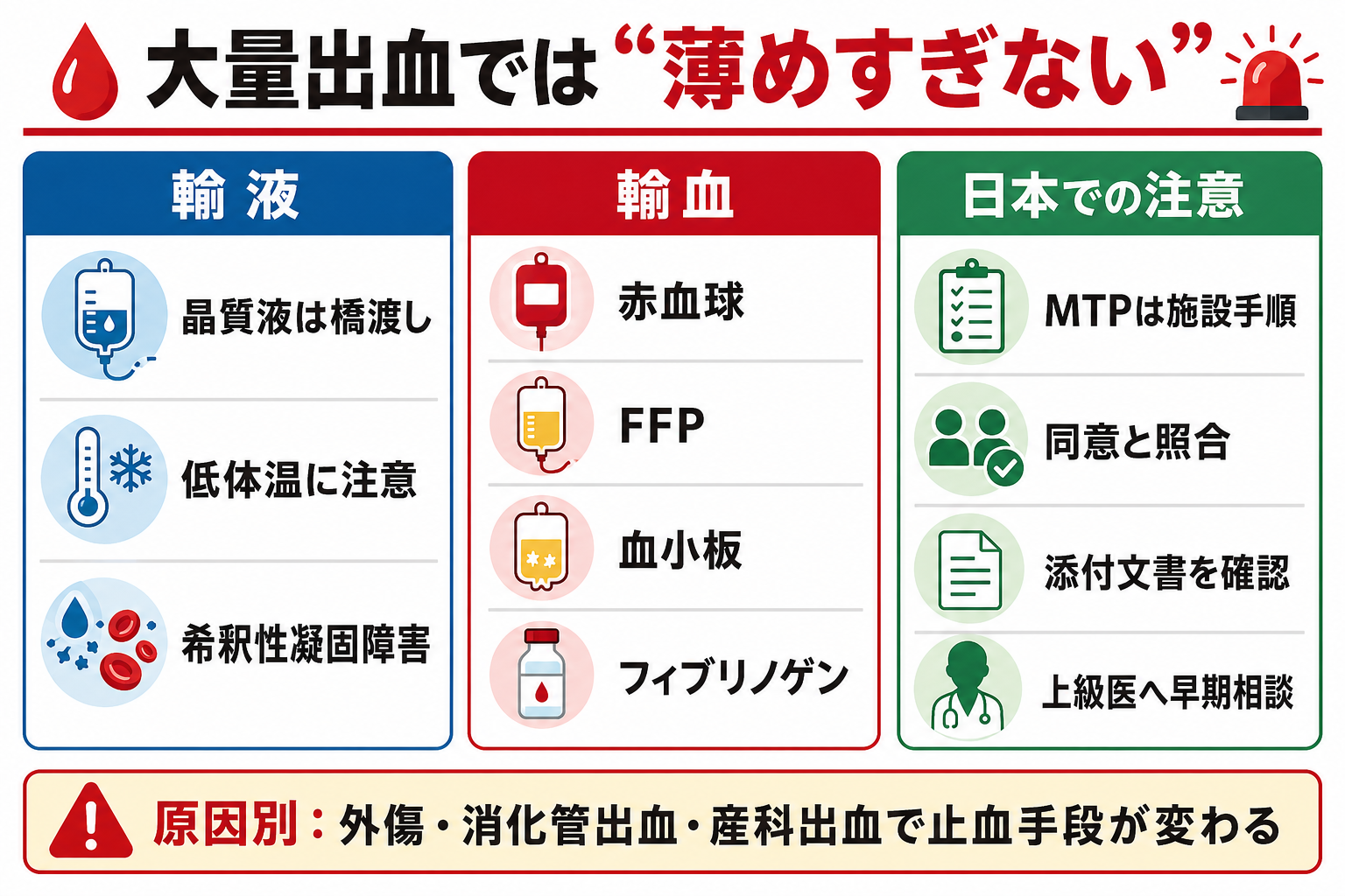 輸液と輸血と日本での注意