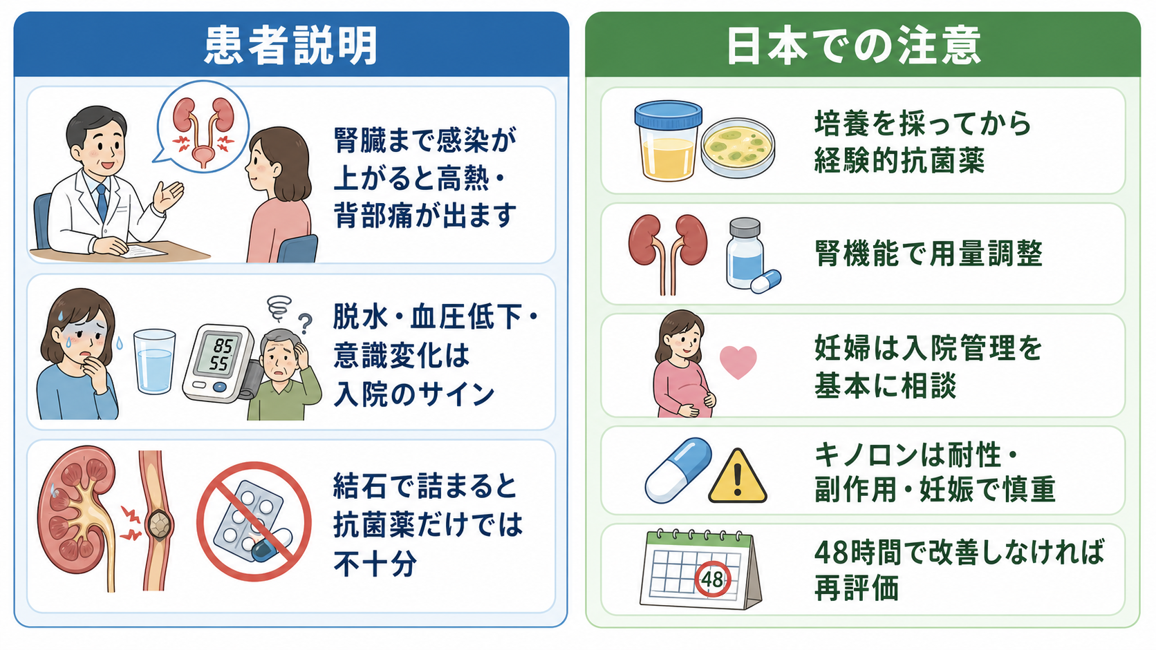 患者説明と日本での薬剤注意