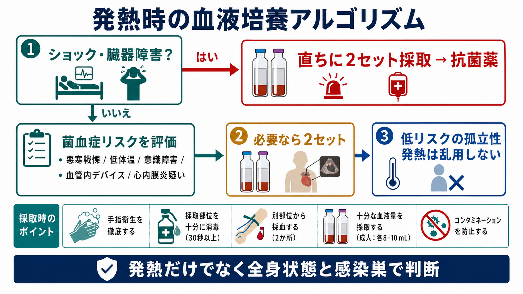 発熱時の血液培養アルゴリズム