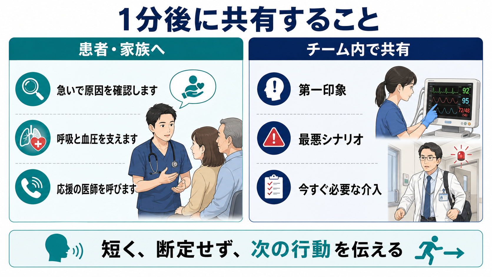 1分後に共有すること