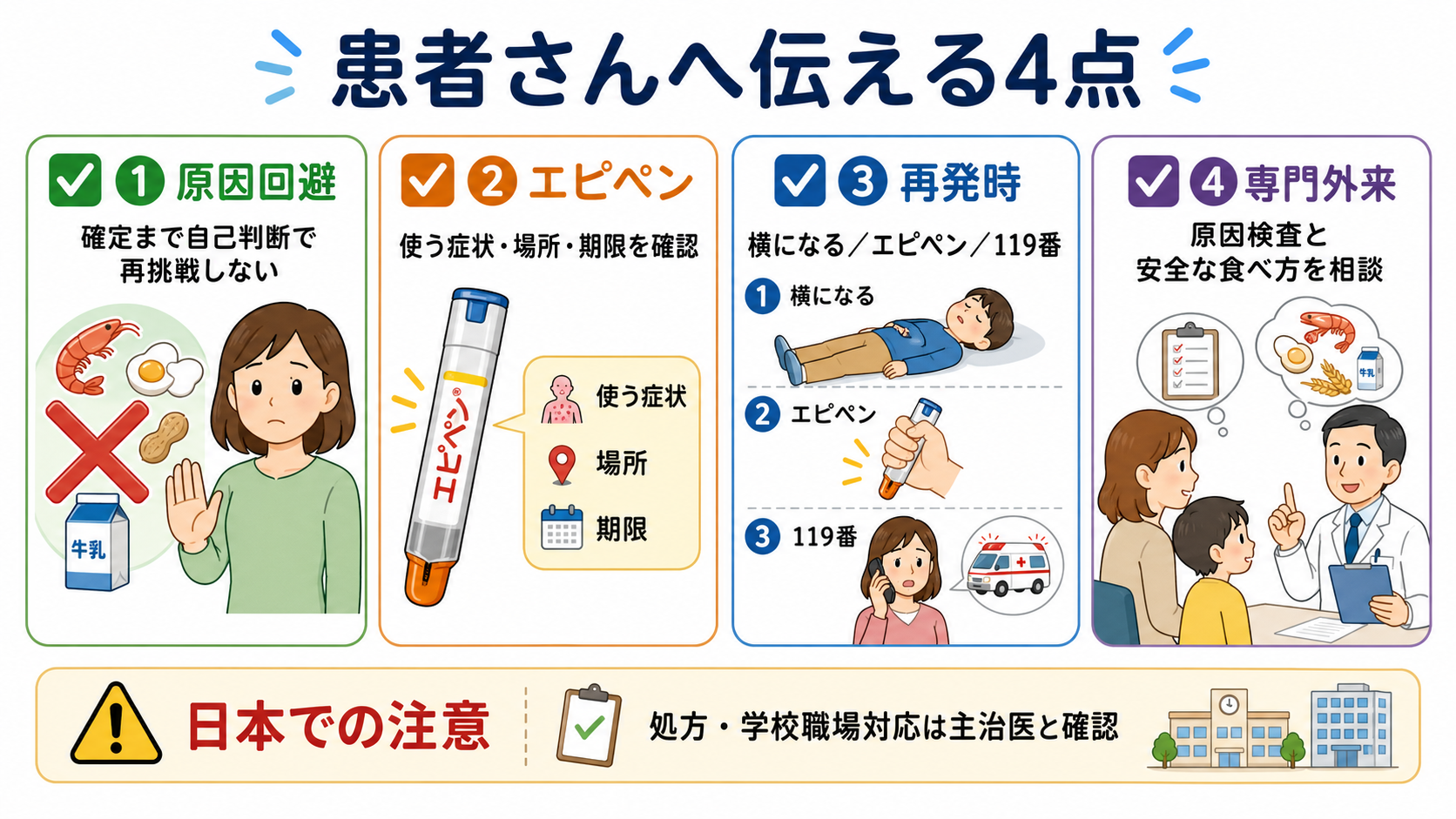患者さんへ伝える4点